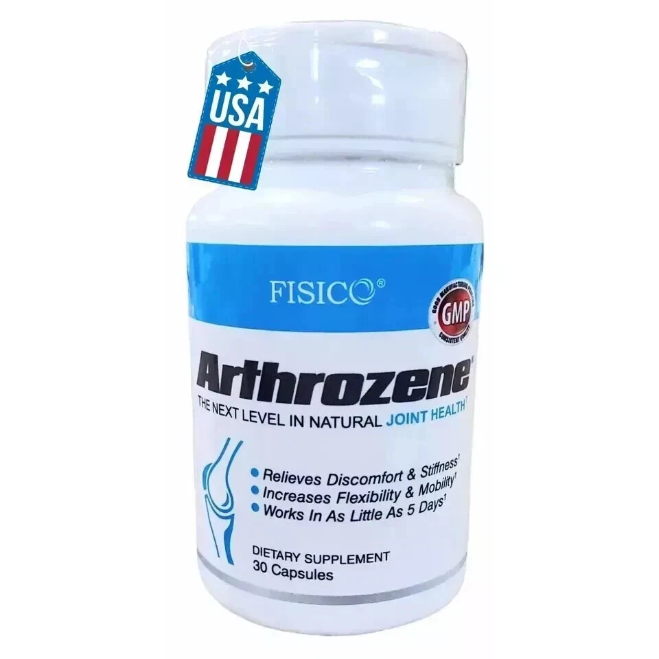 5 pack Fisico Arthrozene Natural Joint Health Supplement 30 Capsules Exp 12/26