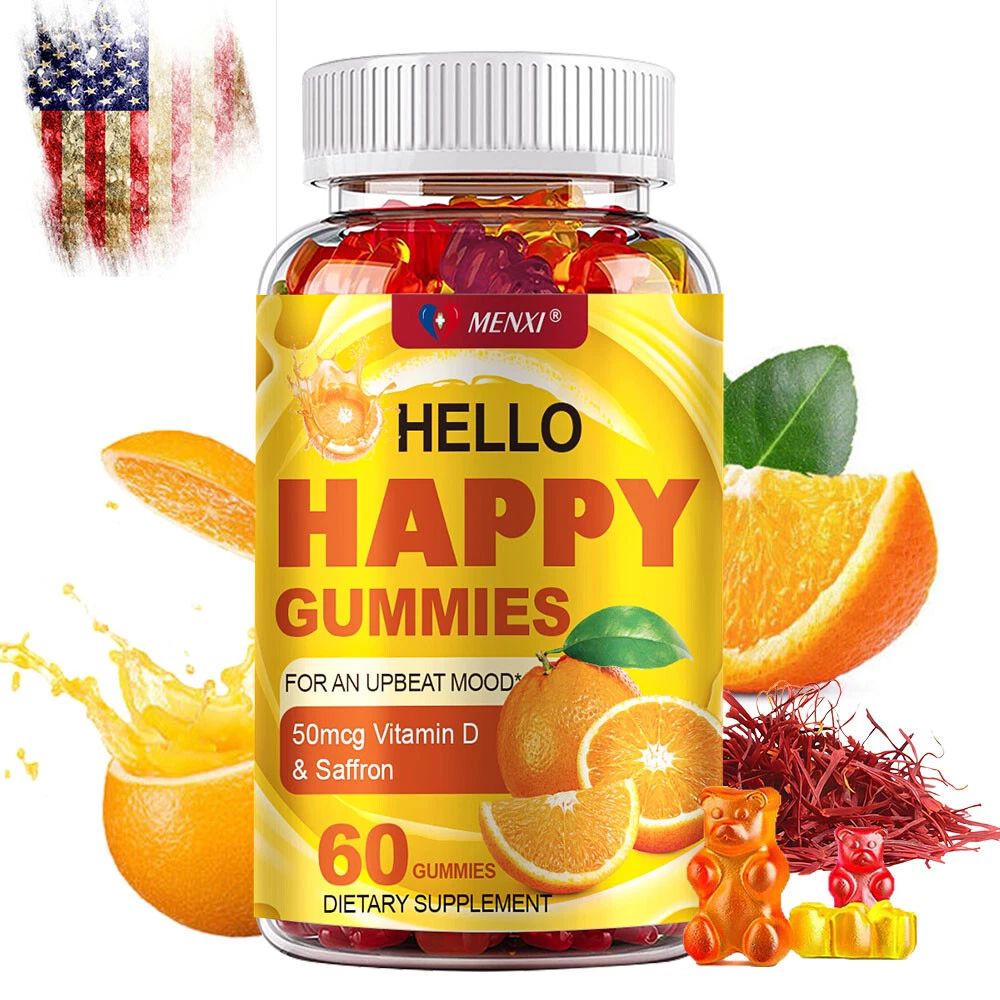 MENXI Stress Relief Gummies - Cortisol Balance & Sleep Support Formula 60PCS