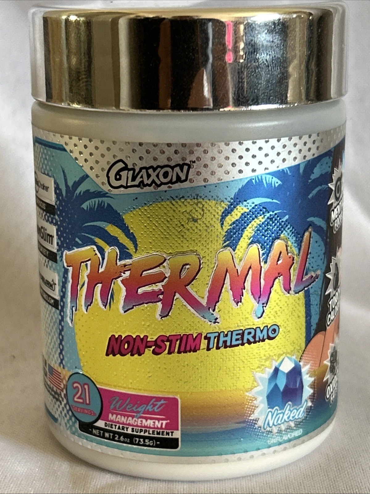 Glaxon THERMAL non stim Naked Focus Burn Calories Oxidize Fats