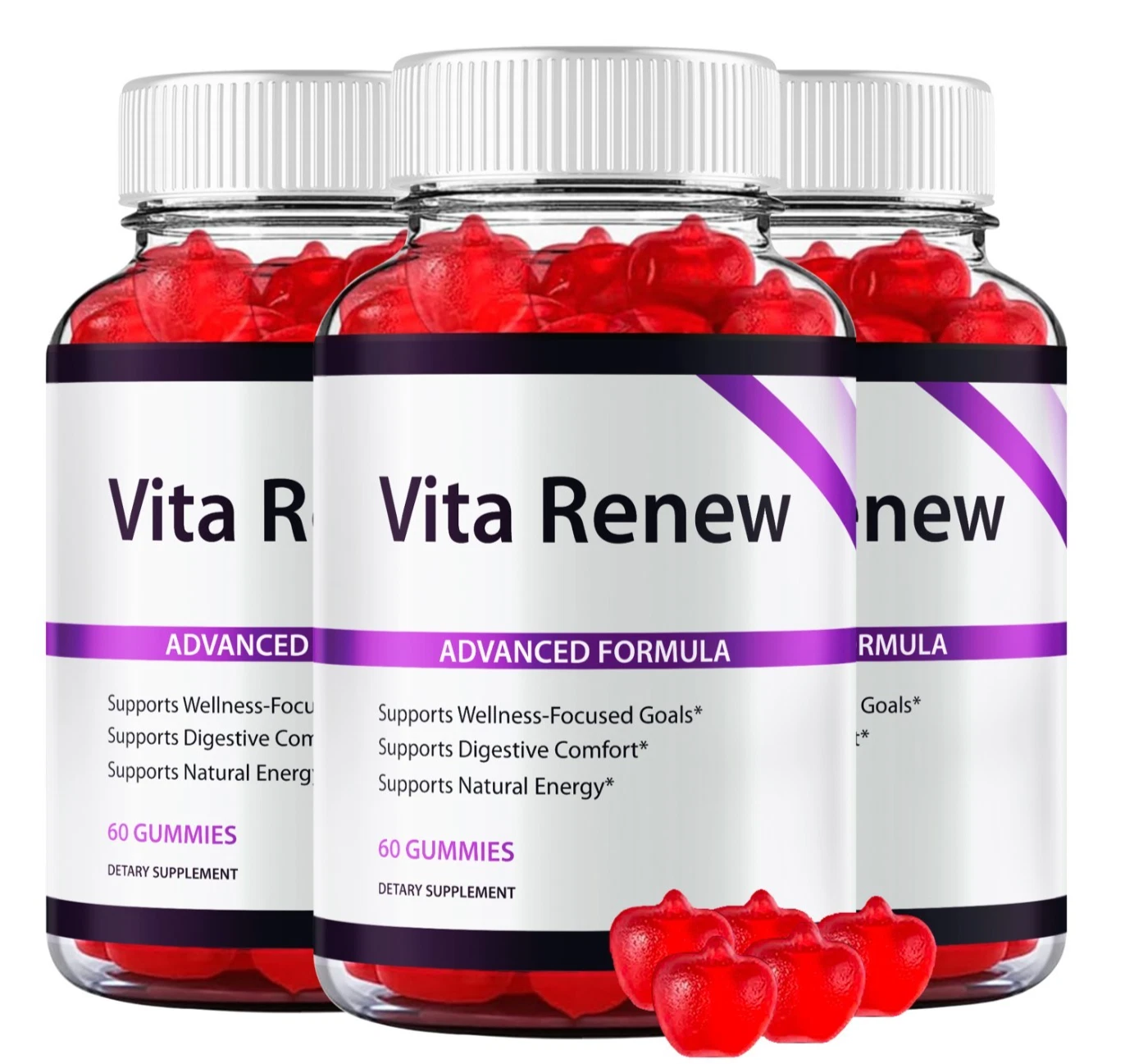 VitaRenew ACV Formula Gummies, Vita Renew Daily Vitamin (180 Gummies)