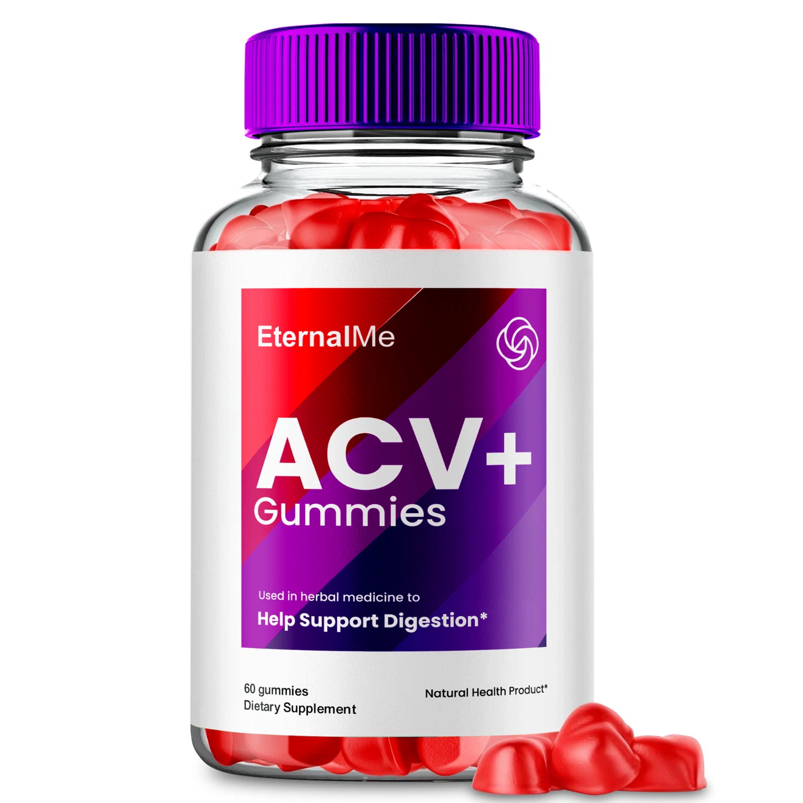 EternalMe ACV Gummies, Apple Cider Vinegar, Max Strength Gummies (1 Pack)