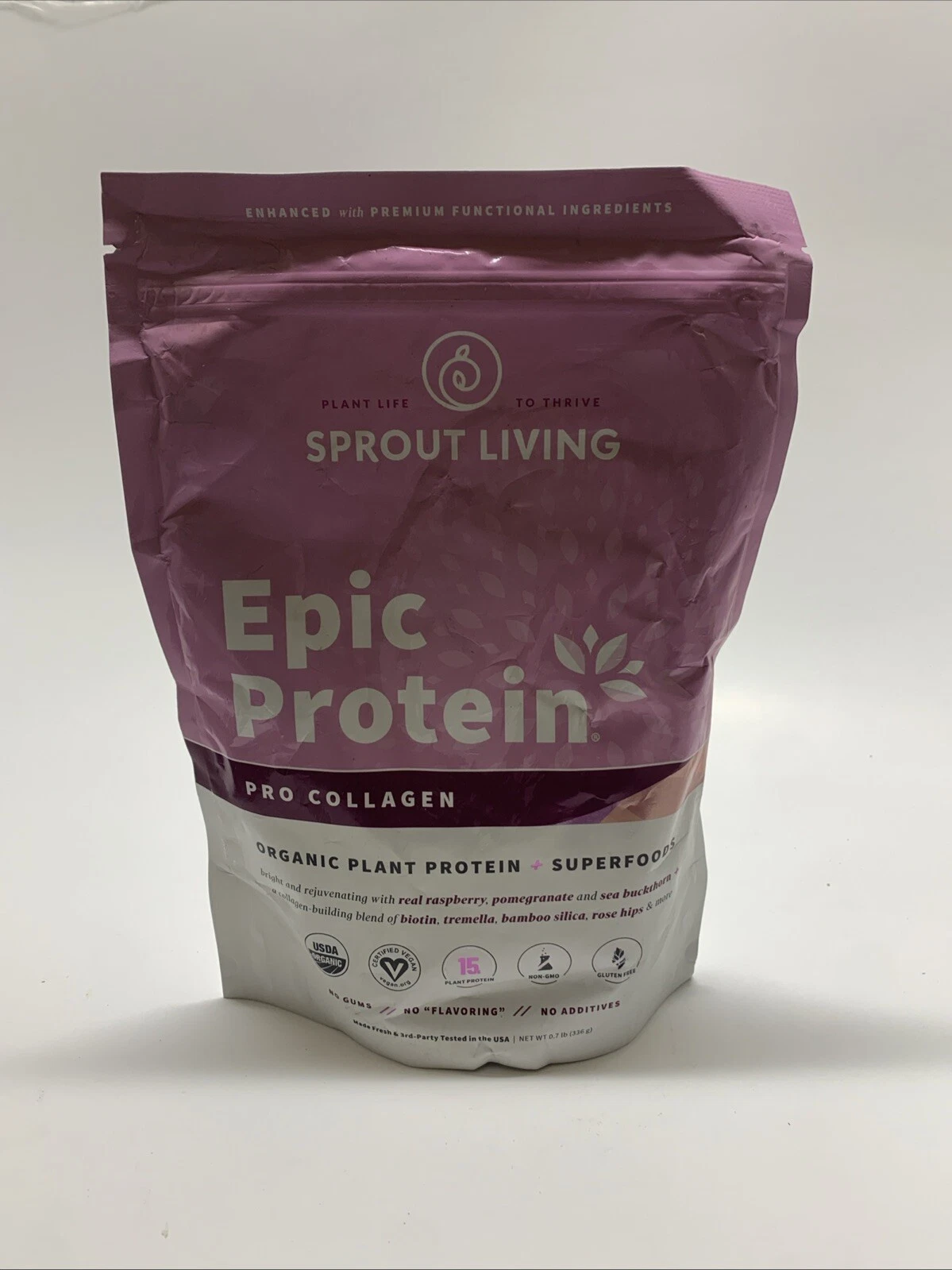 Sprout Living 에픽 단백질 유기농 식물 단백질 + 슈퍼푸드 프로 콜라주