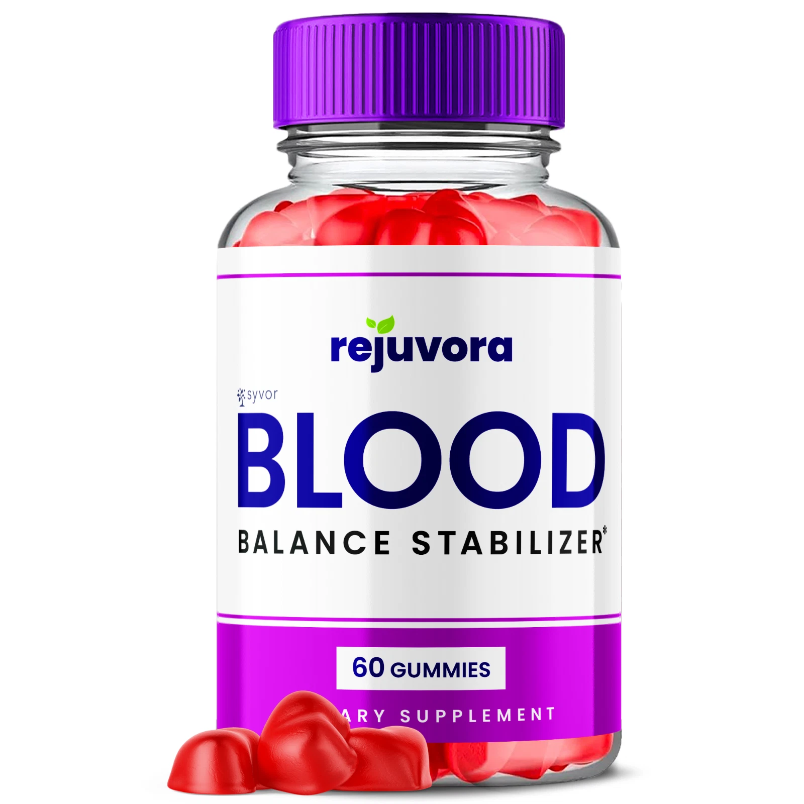 Rejuvora Advanced Blood Balance Support Supplement 1000MG Serving 60 Gummies