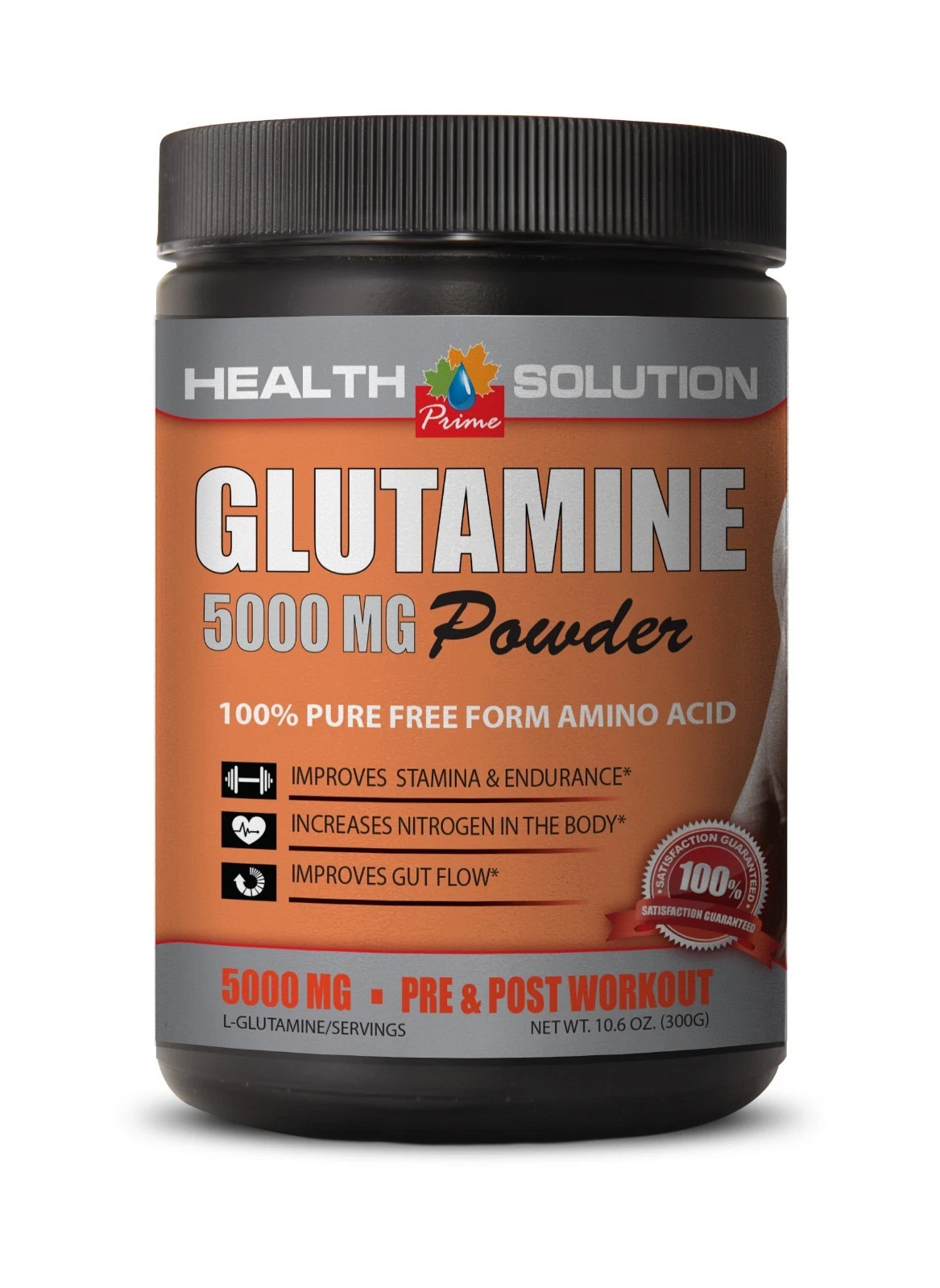 l glutamine powder - GLUTAMINE POWDER 5000mg - improve gut flow 1B