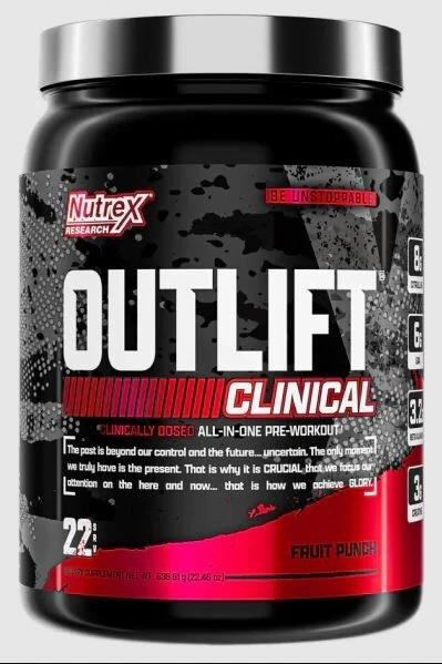 Nutrex Research Outlift Clinically Dosed Pre-Workout Fresh Stock New Packaging
