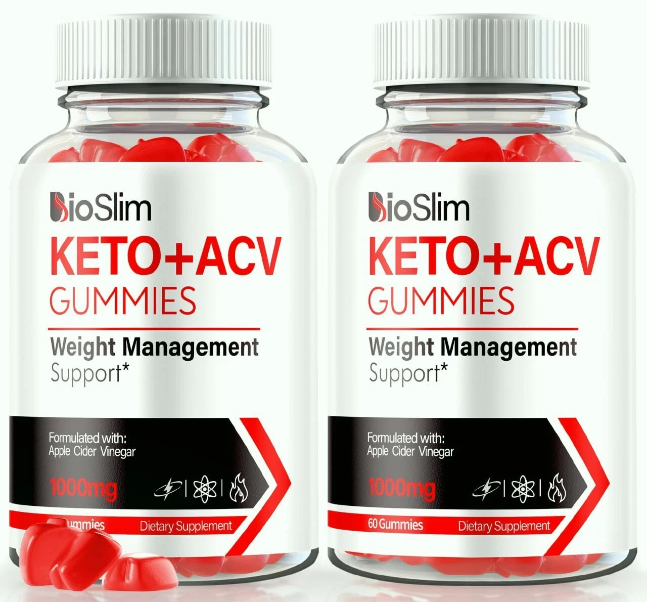 (2 Pack) BioSlim Advanced Weight Loss Gummies to Melt Fat for Energy
