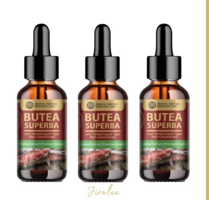 3 x Butea Superba Herbal Extract Liquid (High Concentration) Men Support 25 ml.