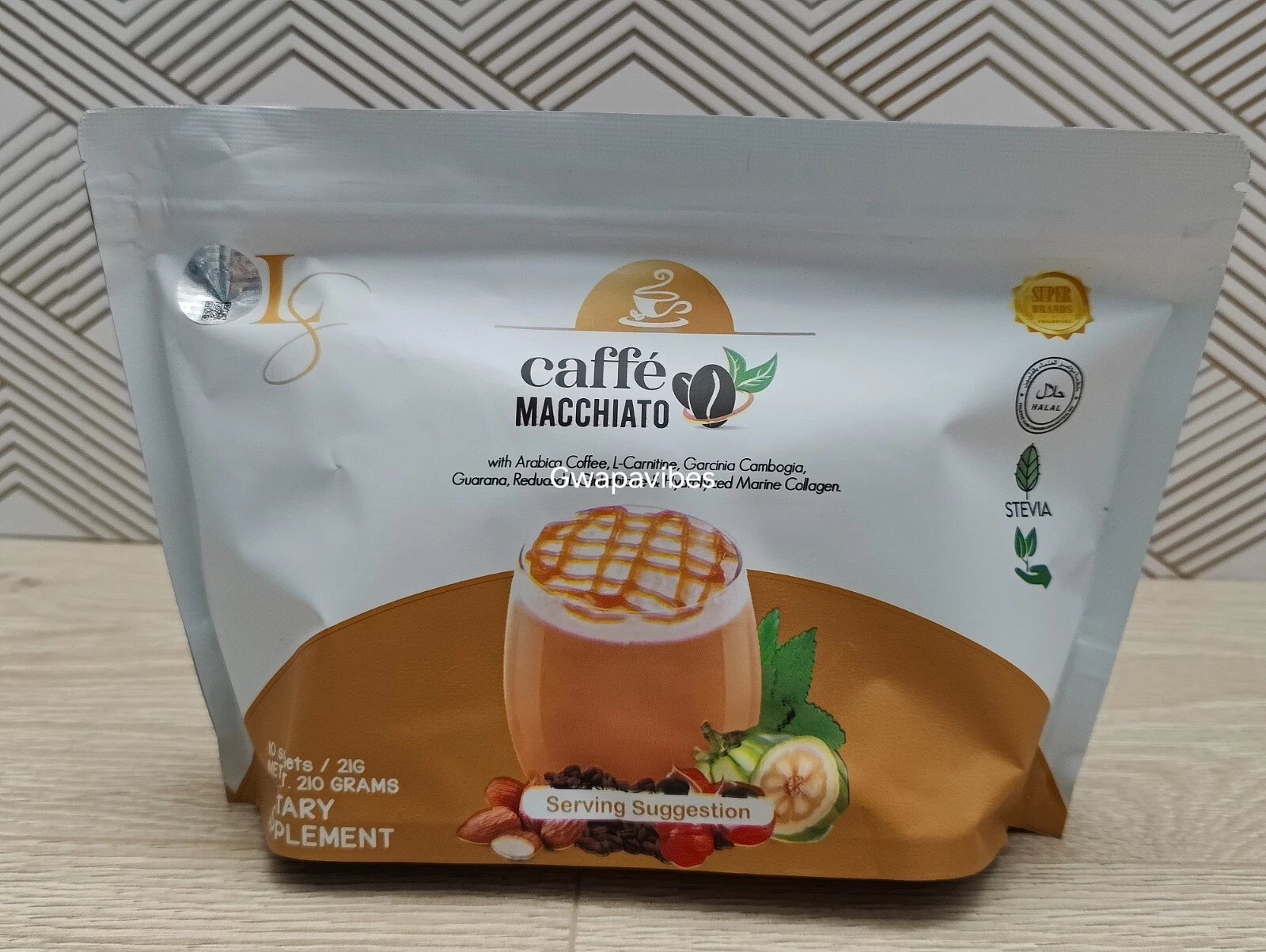 Luxe Slim Caffee MACCHIATO With Collagen & L-Glutathione, 8 Sachets