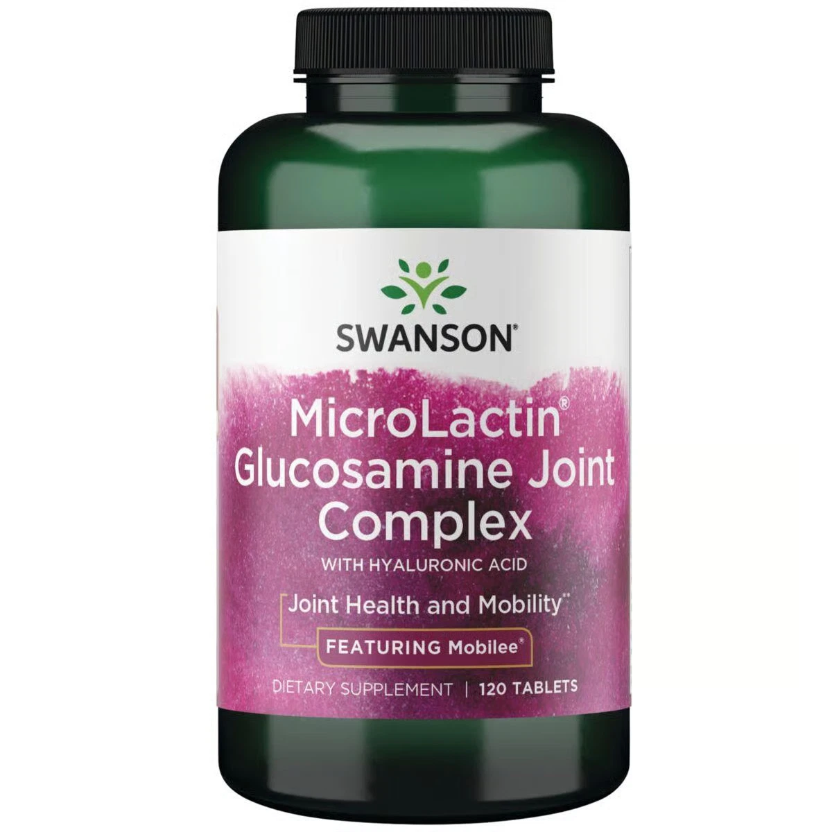 Swanson Microlactin Glucosamine Joint Complex with Hyaluronic Acid 120 Tablets