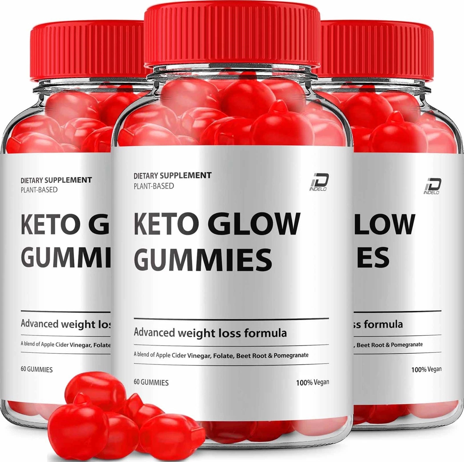 (3 Pack) Keto Glow Keto ACV Gummies Supplement – KetoGlow ACV Gummy 1000MG