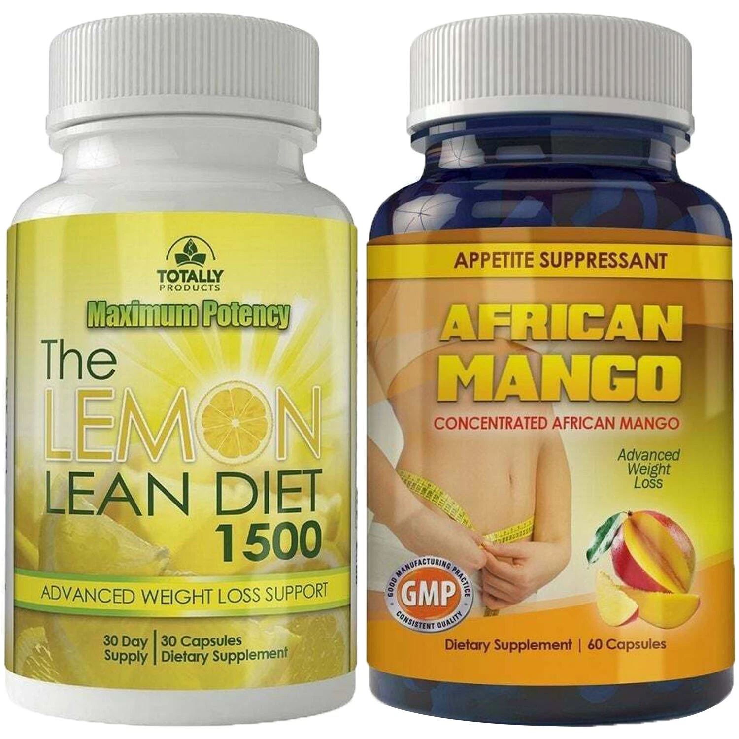 Lemon Lean African Mango Fat Burner Weight Loss Diet Caps Combo Free Shipping
