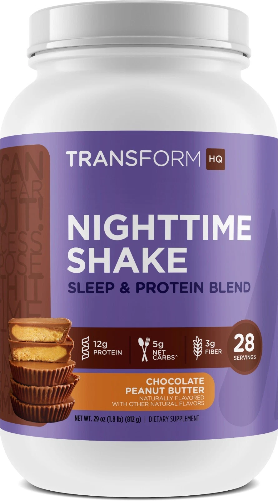 TransformHQ Nighttime Meal Replacement Shake (Chocolate PB Flavor)(28 Servings)