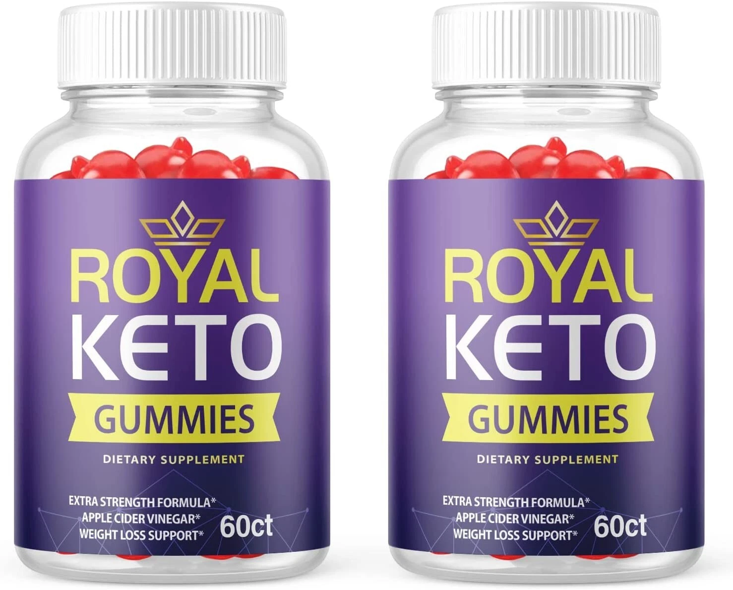 2 Pack - Royal Keto ACV Gummies - Vegan, Weight Loss Supplement - 120 Gummies