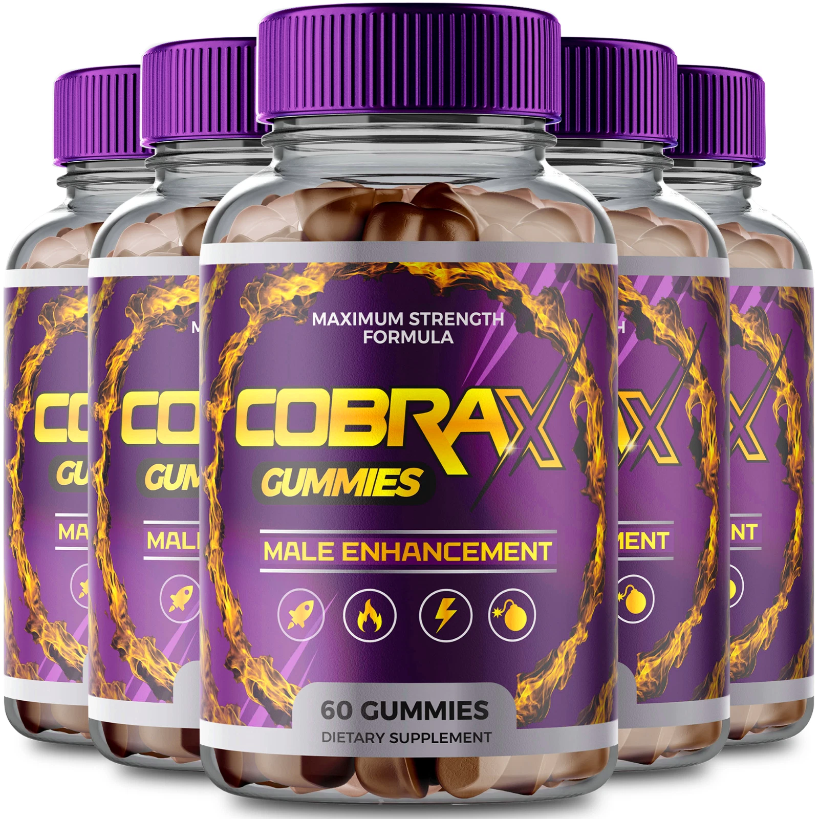 CobraX Gummies for Men - Official Formula (5 Pack)