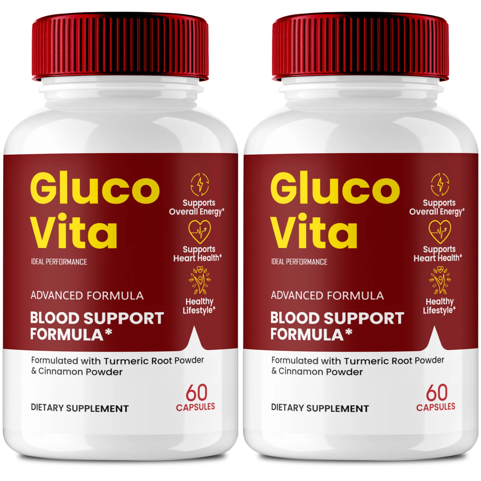 (2 Pack) Gluco Vita Pills, GlucoVita Blood Support, Glucose Vita
