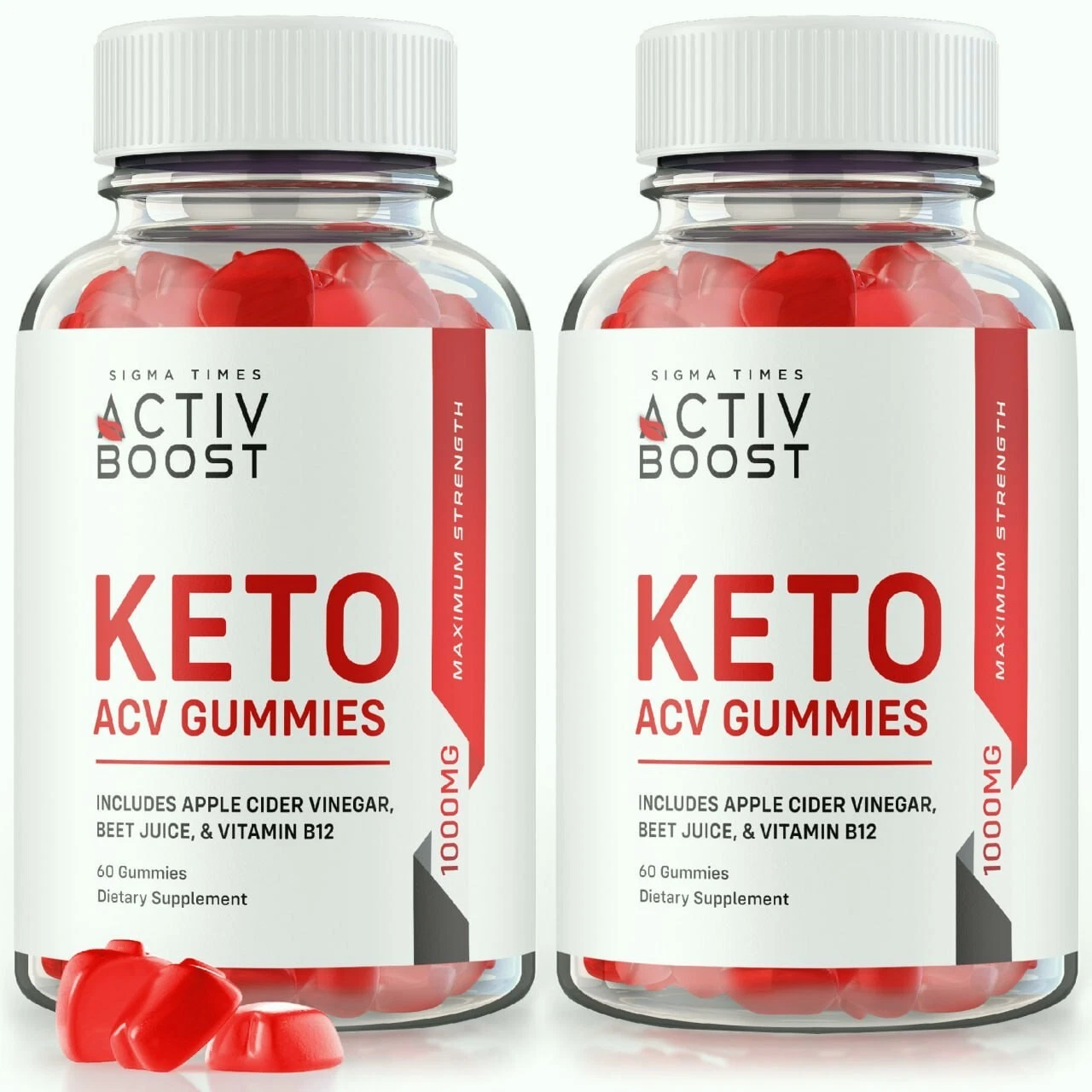 (2 Pack) Activ Boost Keto ACV Weight Loss Gummies to Burn Fat for Energy