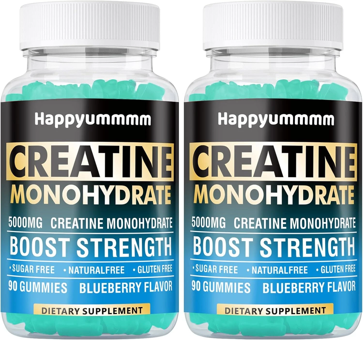 Creatine Monohydrate Gummies 5000mg for Men & Women, Chewables Creatine Monohydr