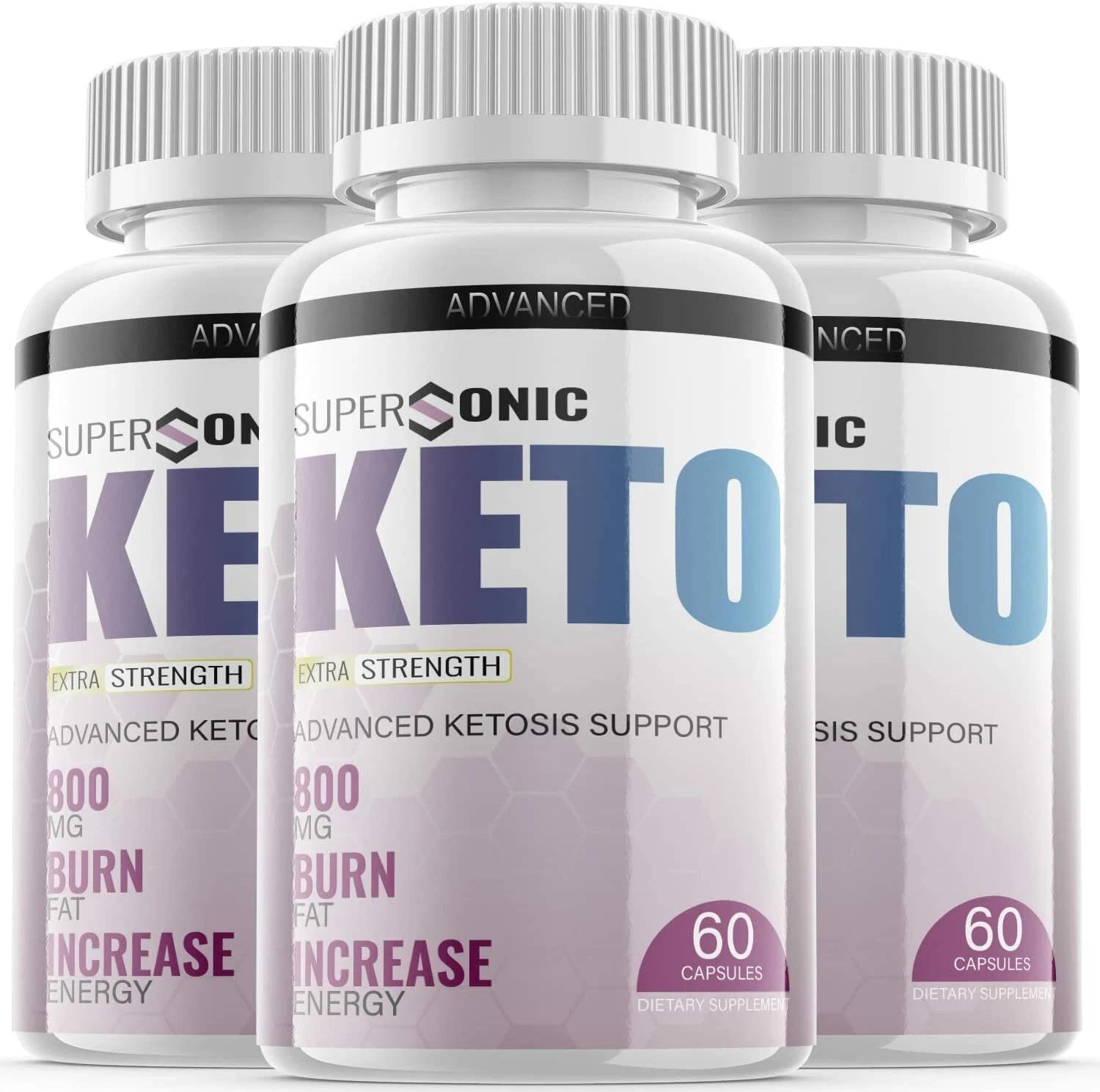 3-Supersonic Keto Diet Pills,Weight Loss,Fat Burner,Appetite Control Supplement