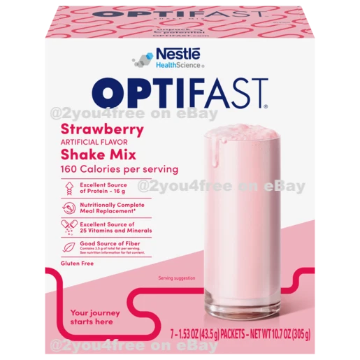 OPTIFAST ® 800 STRAWBERRY SHAKE MIX | 3 BOXES = 21 SERVINGS | BRAND NEW & FRESH
