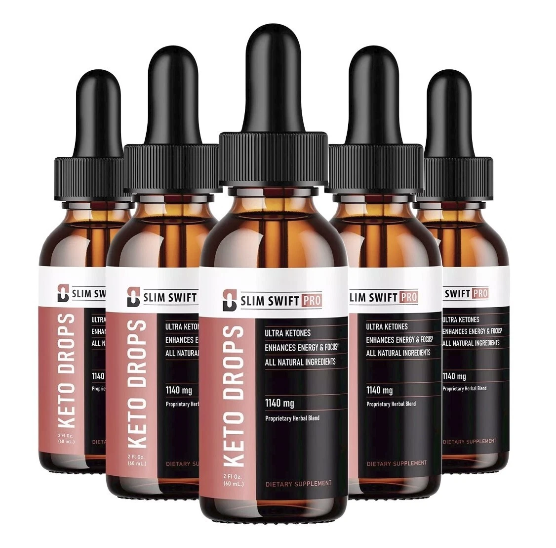 (5 Pack) Slim Swift Keto Support Liquid Drops, SlimSwift Weight Loss Keto Drops