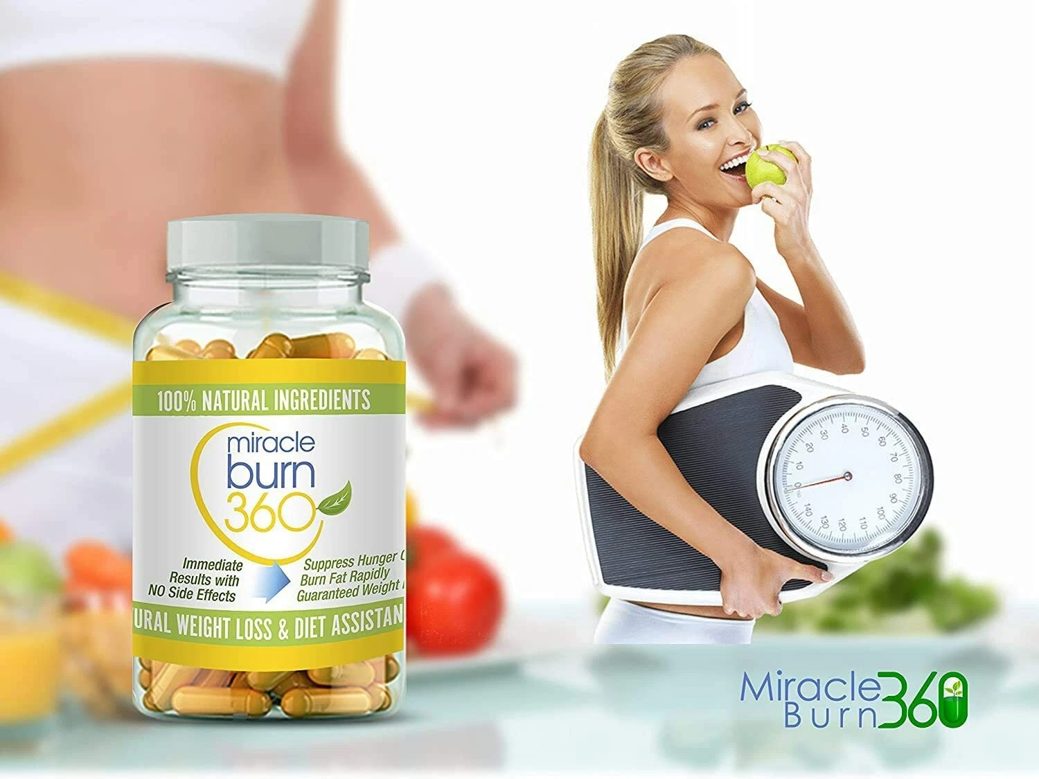 Miracle Burn 360 Weight Loss Supplement Pills - Decreases appetite and fat FAST