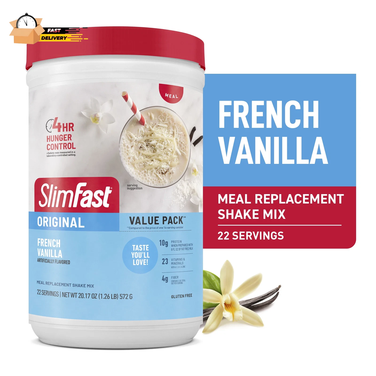 Original Meal Replacement Shake Mix, French Vanilla, 22 Servings