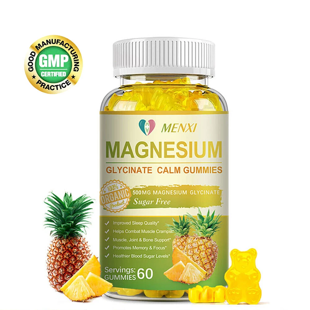 Magnesium Glycinate For Improved Sleep, Stress & Anxiety Relief 400mg Gummies