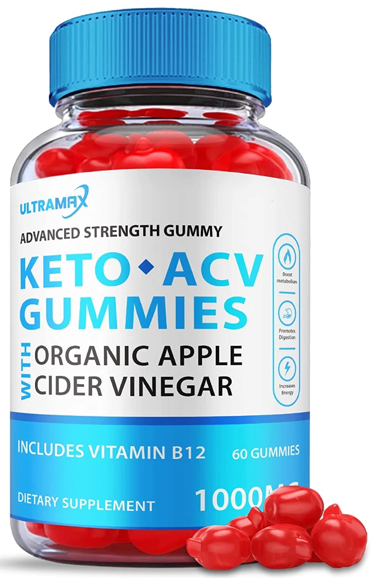 (1 BOTTLE) Official* UltraMax Keto ACV Gummies: Ultra Max Weight Loss Supplement