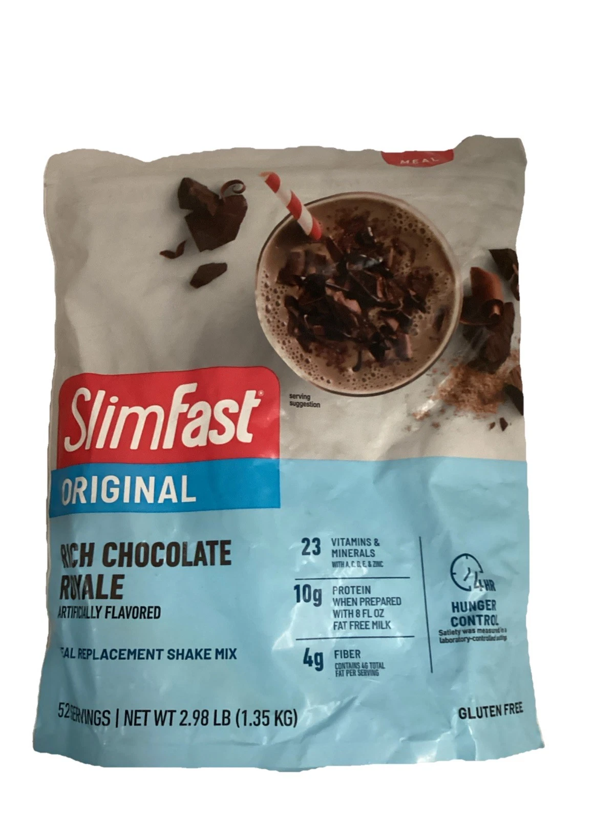 Slim fast Original Rich Chocolate Royale 52 Servings Exp:01/27 Net Wt 2.98lb