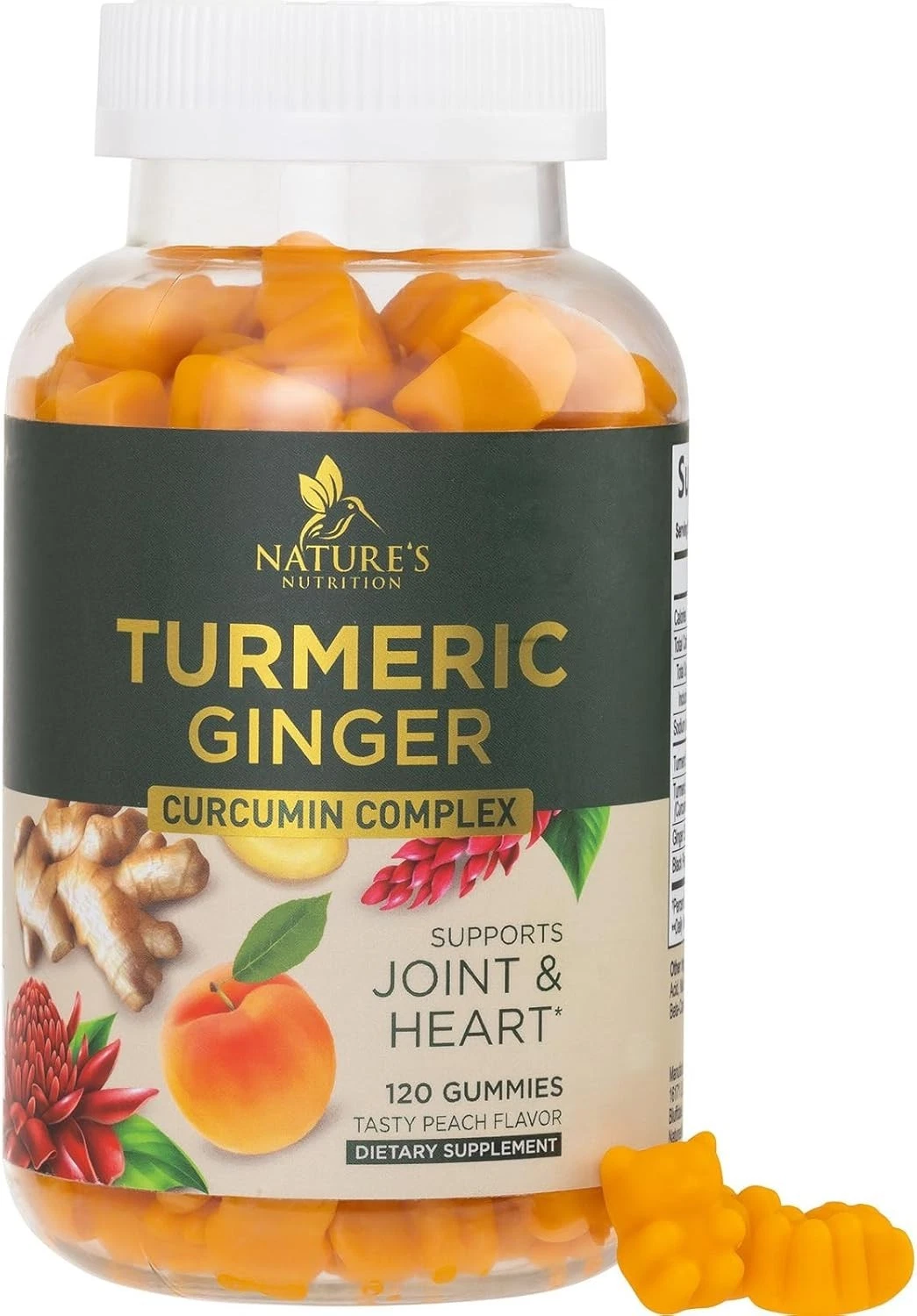 Turmeric Gummies Extra Strength Chewable Joint Support Gummy, High Absorption