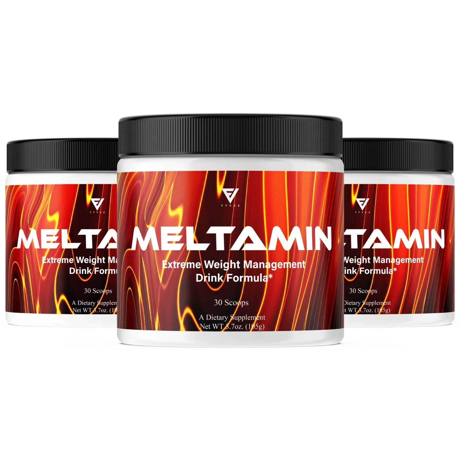 (3 Pack) Meltamin Advanced Support Powder, Meltamin Overall Health (11.1oz)