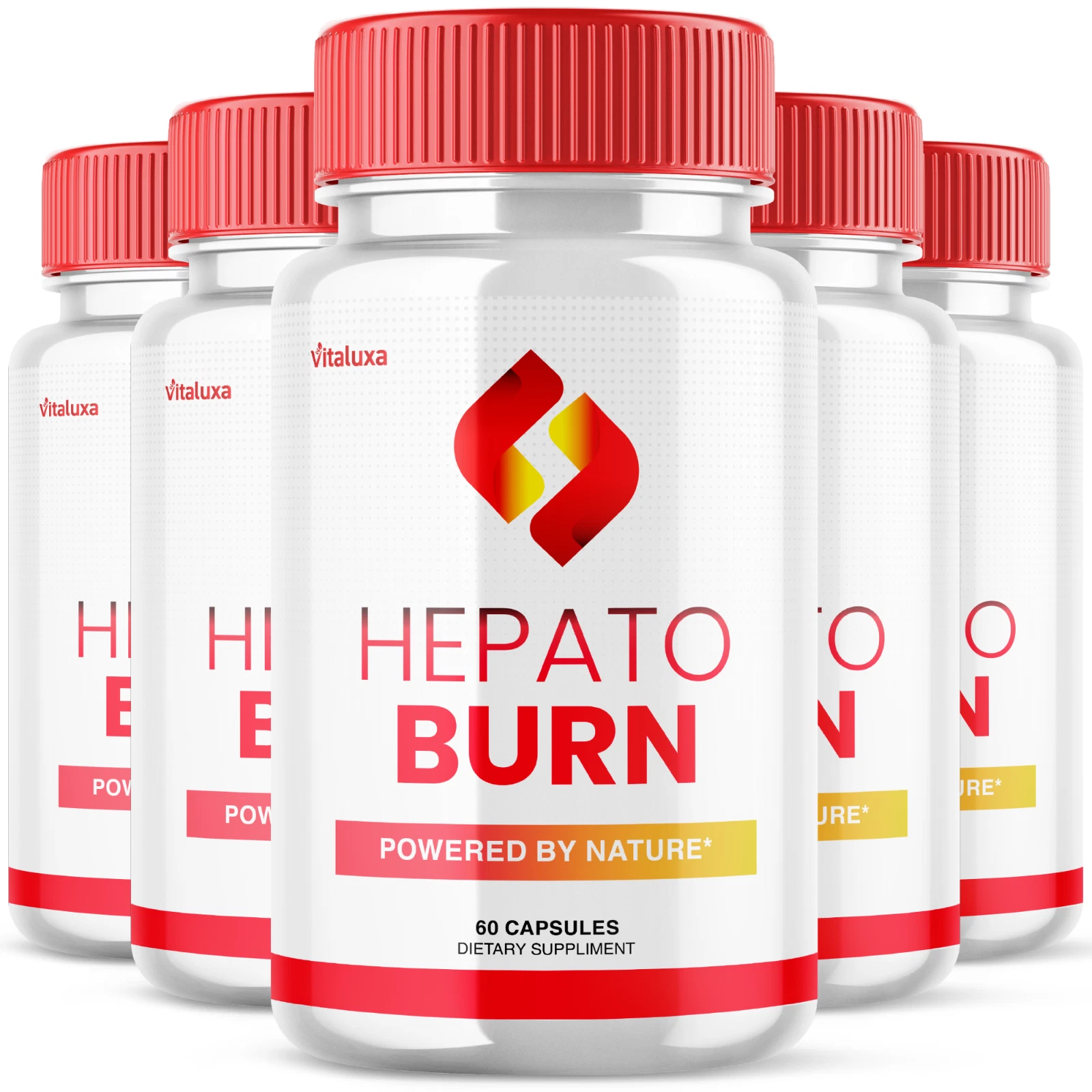 (5 Pack) Hepato Burn Advanced Formula Workout Support Supplement (300 Capsules)
