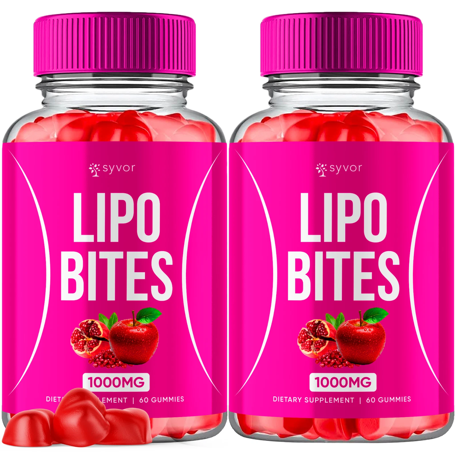 Lipo Bites Apple Cider Vinegar Gummies Max ACV Strength Supplement 120 Gummies