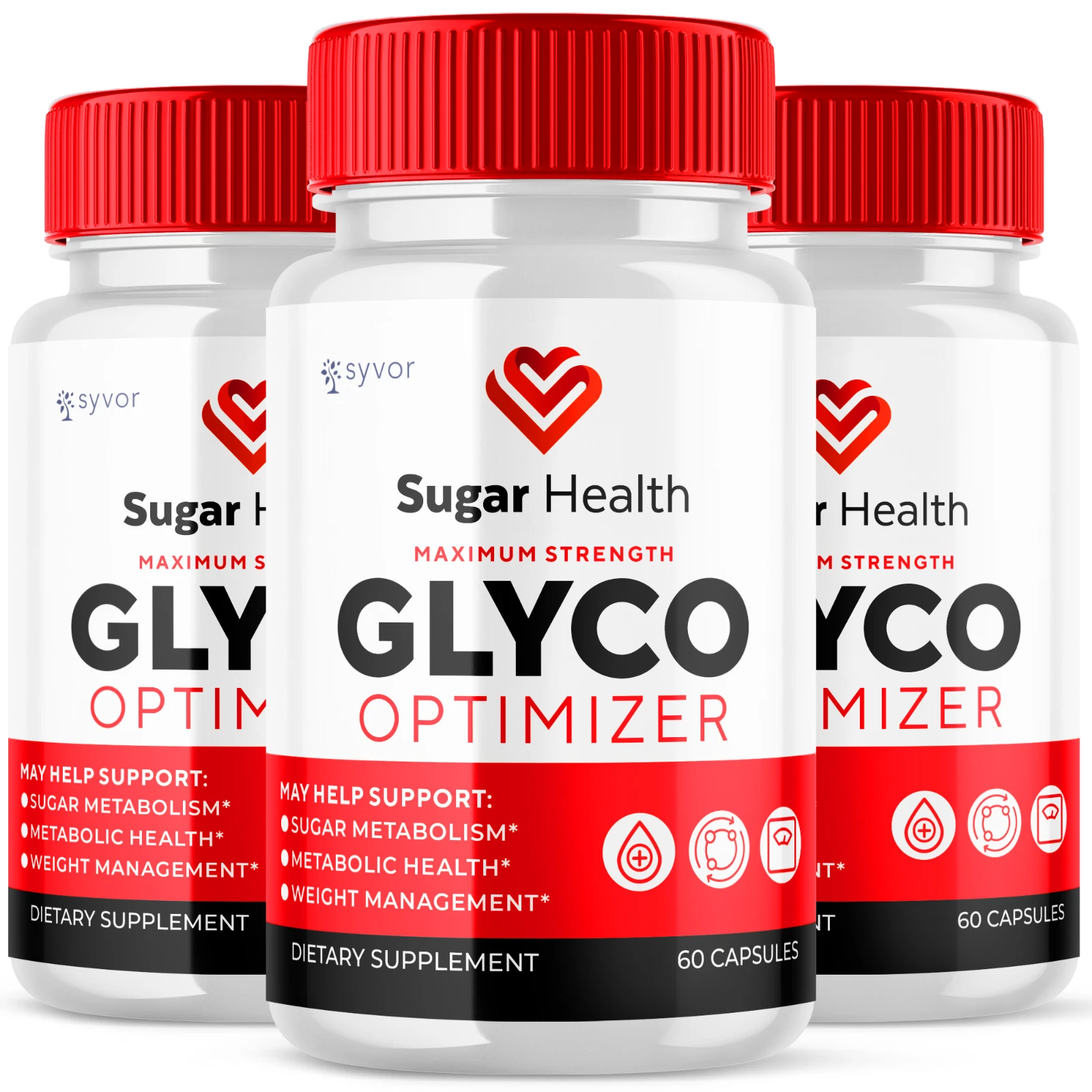 Sugar Health Glyco Optimizer Advanced Glycogen Support Supplement 180 Capsules