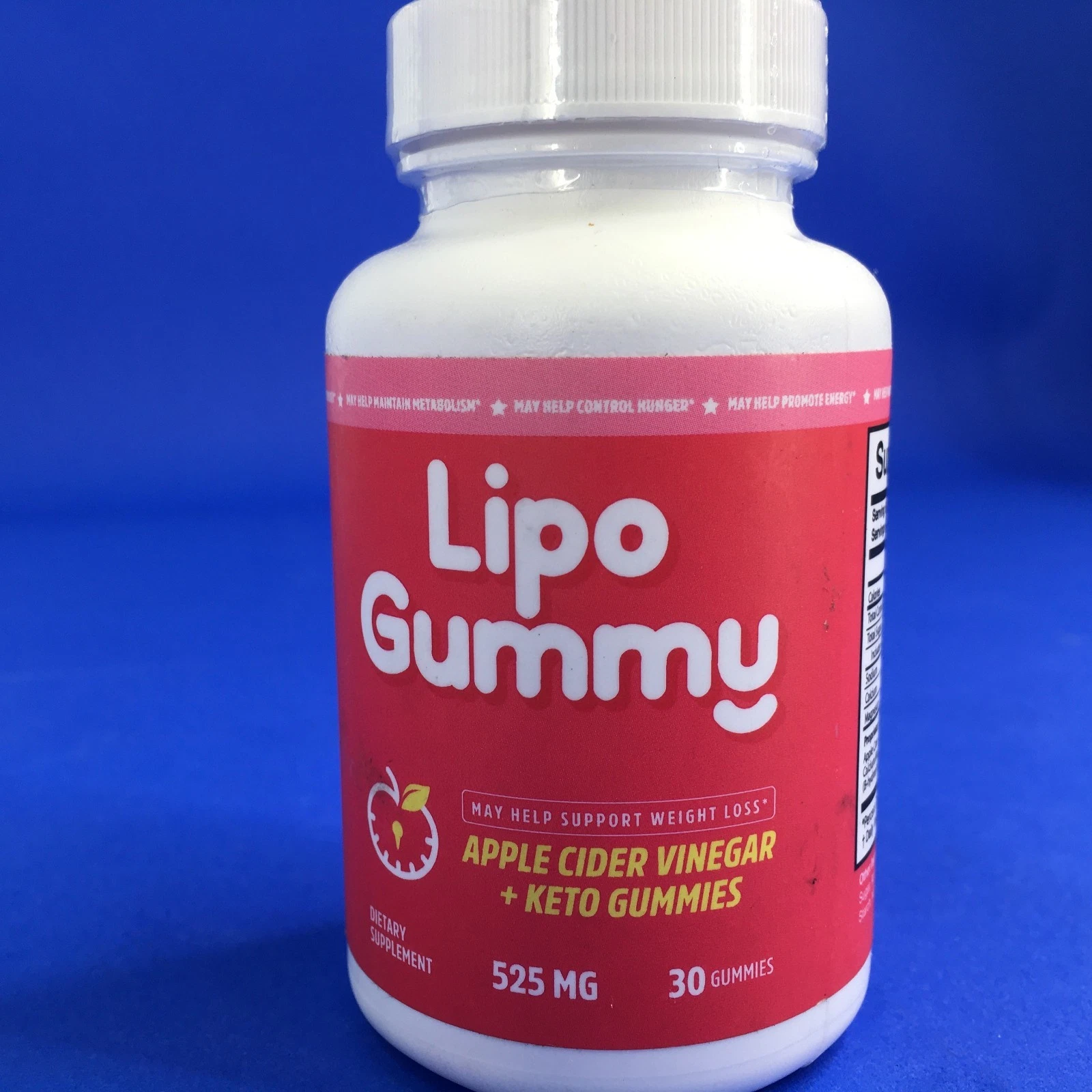 Lipo Gummy Apple Cider Vinegar + Keto 525 mg 30 Gummies