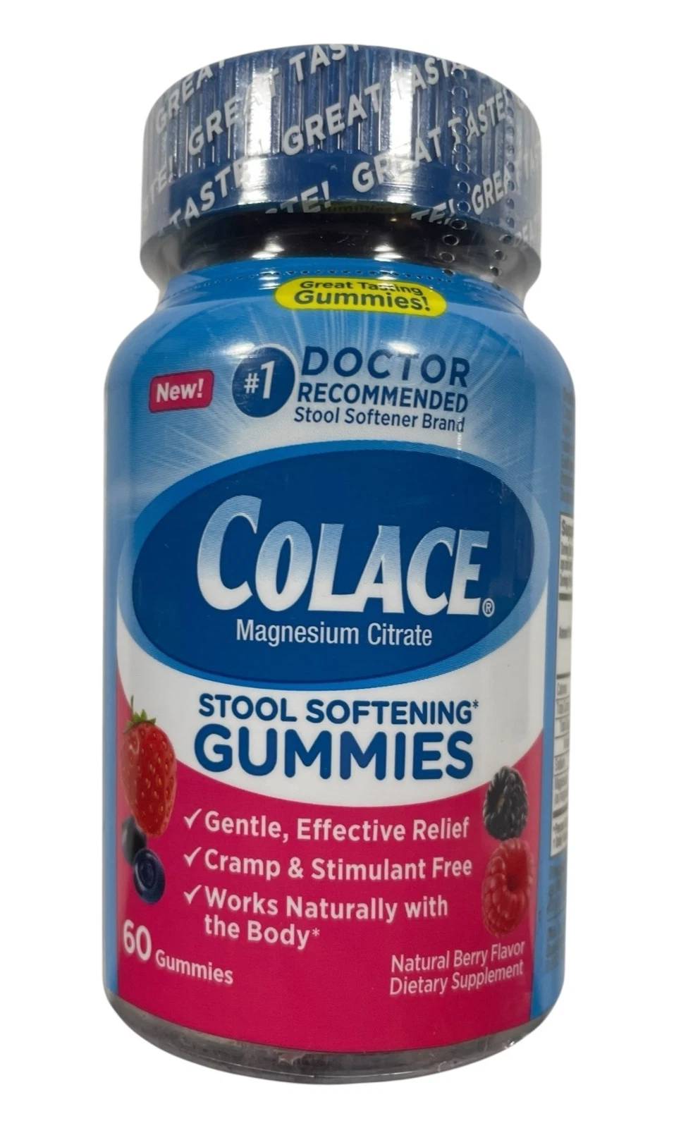 Colace Stool Softening Gummies - Gentle, Effective Relief - 60 ct - Exp 11/25