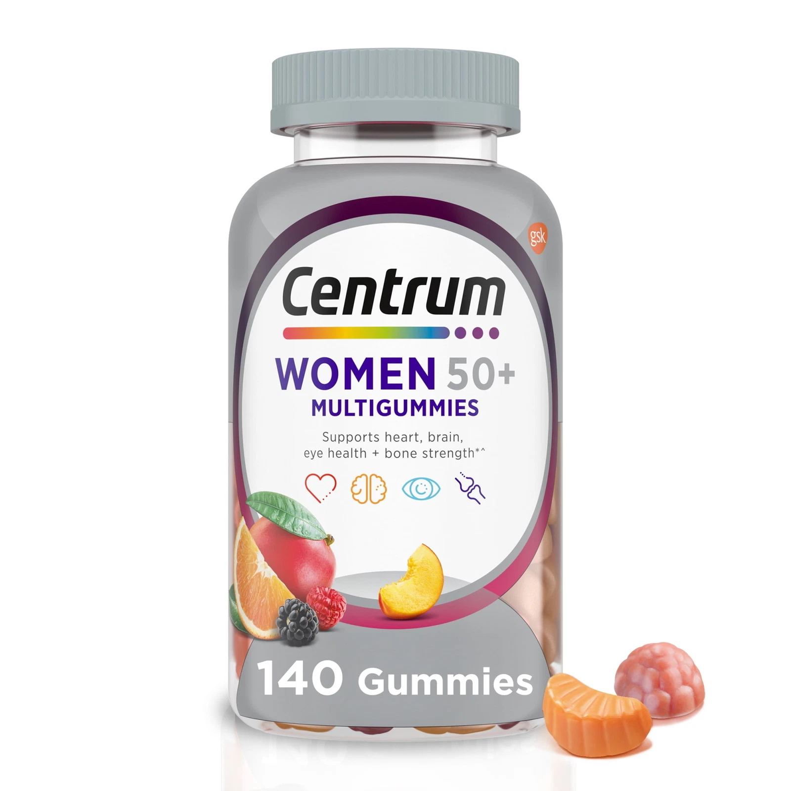 Centrum Multigummies Womens 50 Plus Gummy Multivitamin With Vitamin B, D & E.