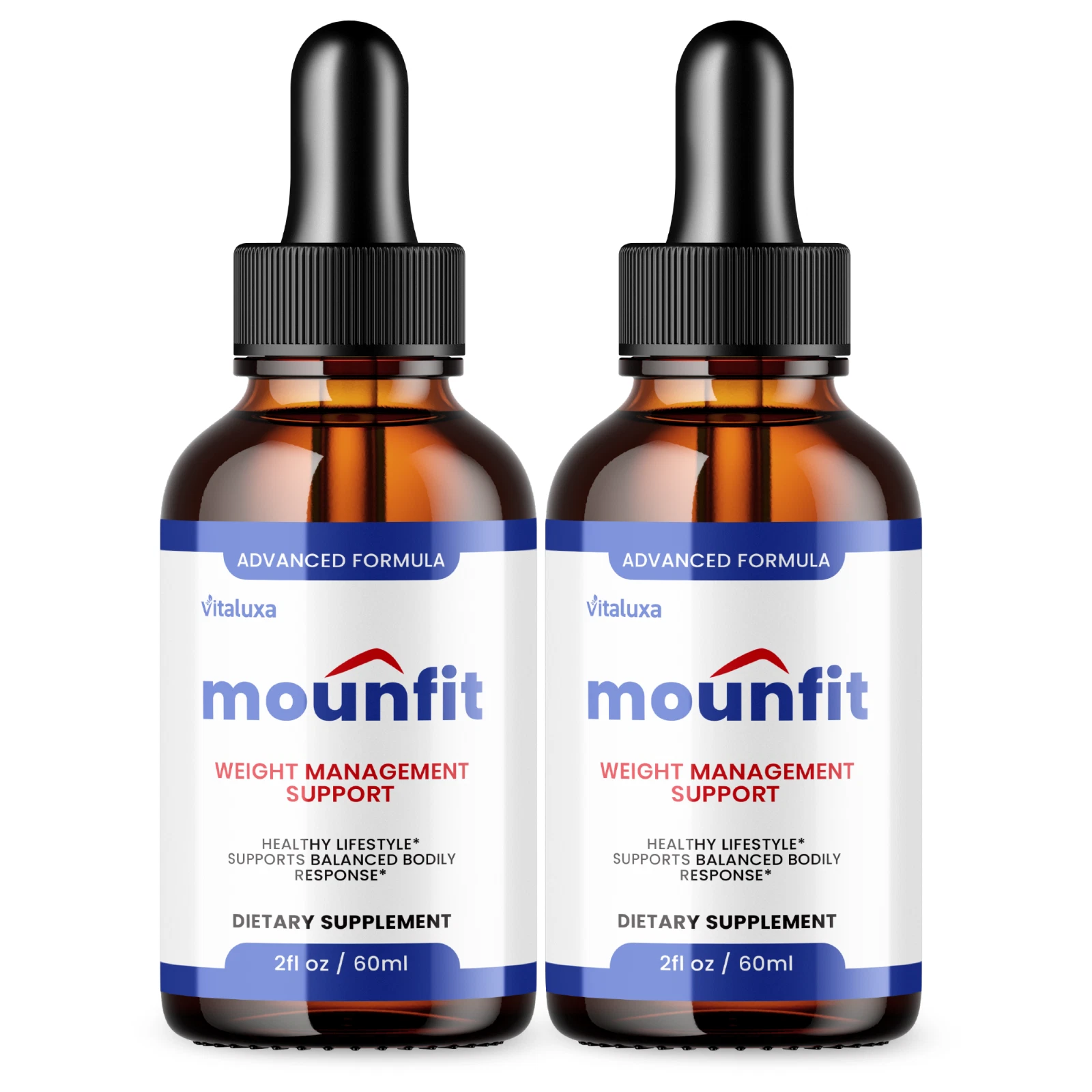 (2 Pack) Mounfit Weight Loss Drops for Burning Excess Fat Boosting Energy (4 oz)