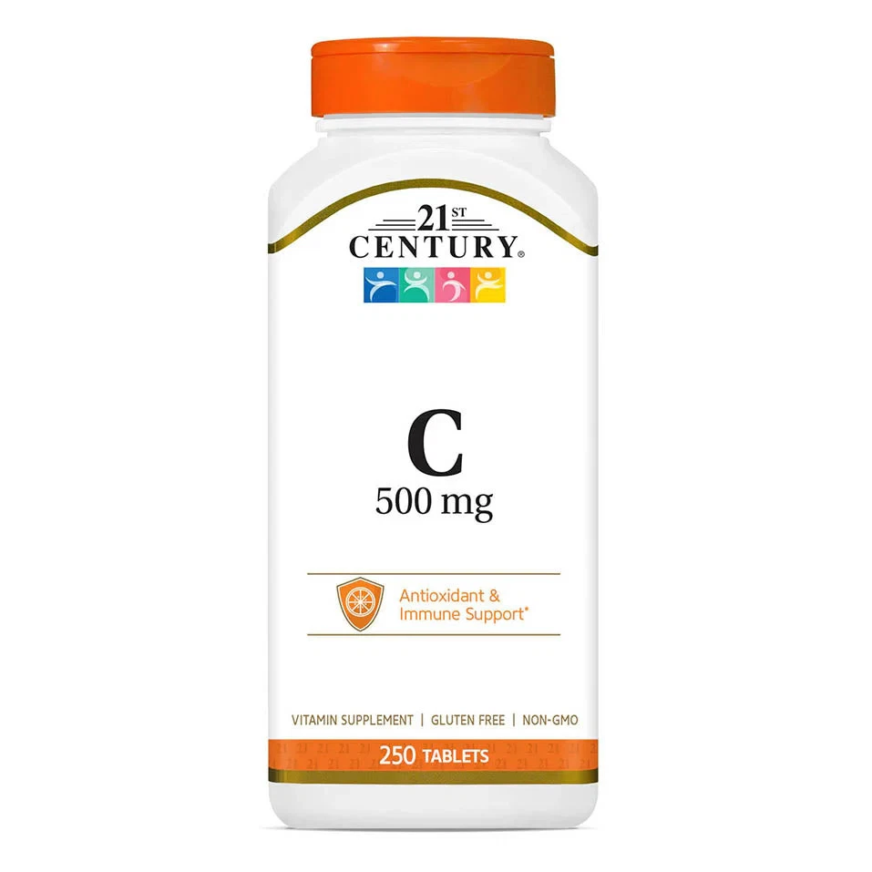 21st Century Vitamin C 500 mg, 250 Count