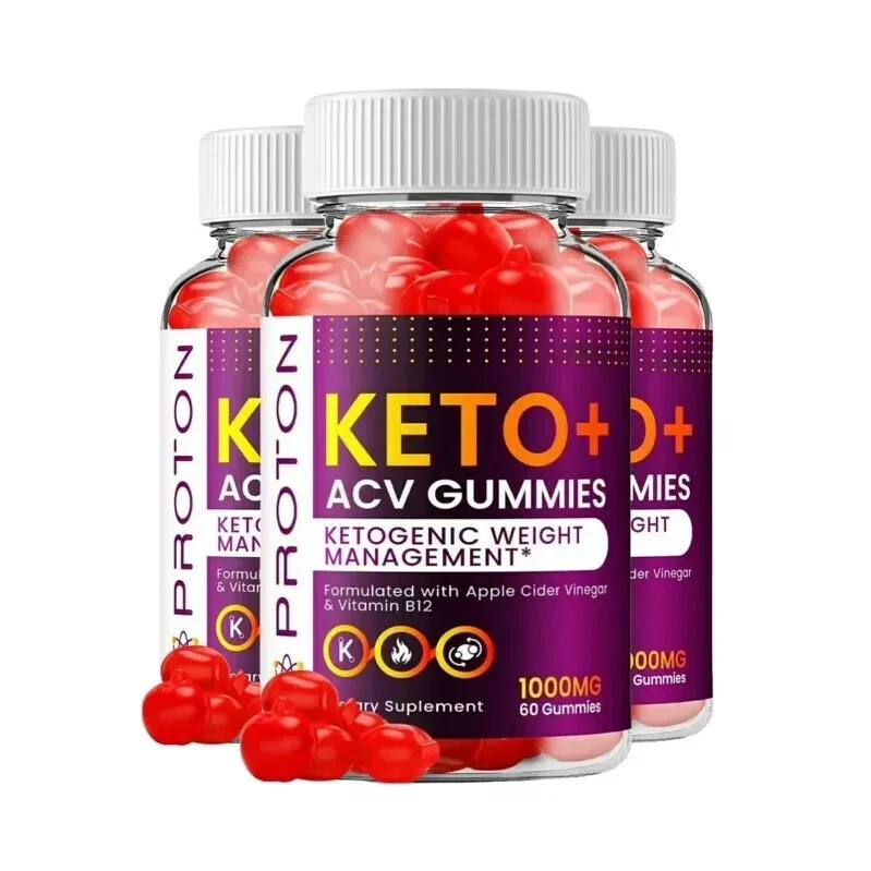 3-Pack Proton Keto ACV gummies, Proton Gummies Weight Loss (180 Gummies)