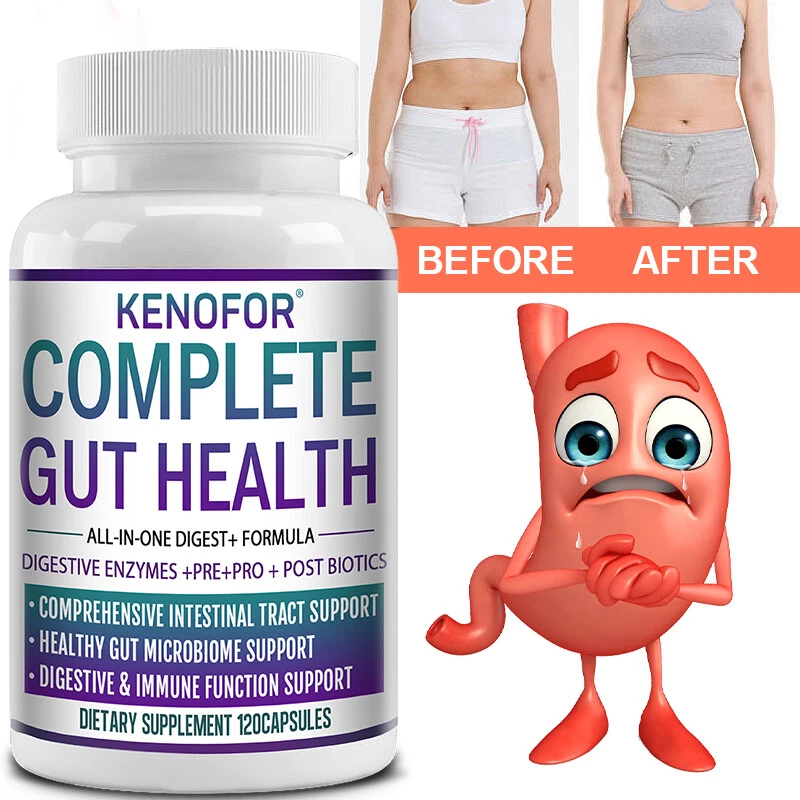 Complete Gut Health All-in-One Digestion + Formulated Digestive Enzymes 120 Caps