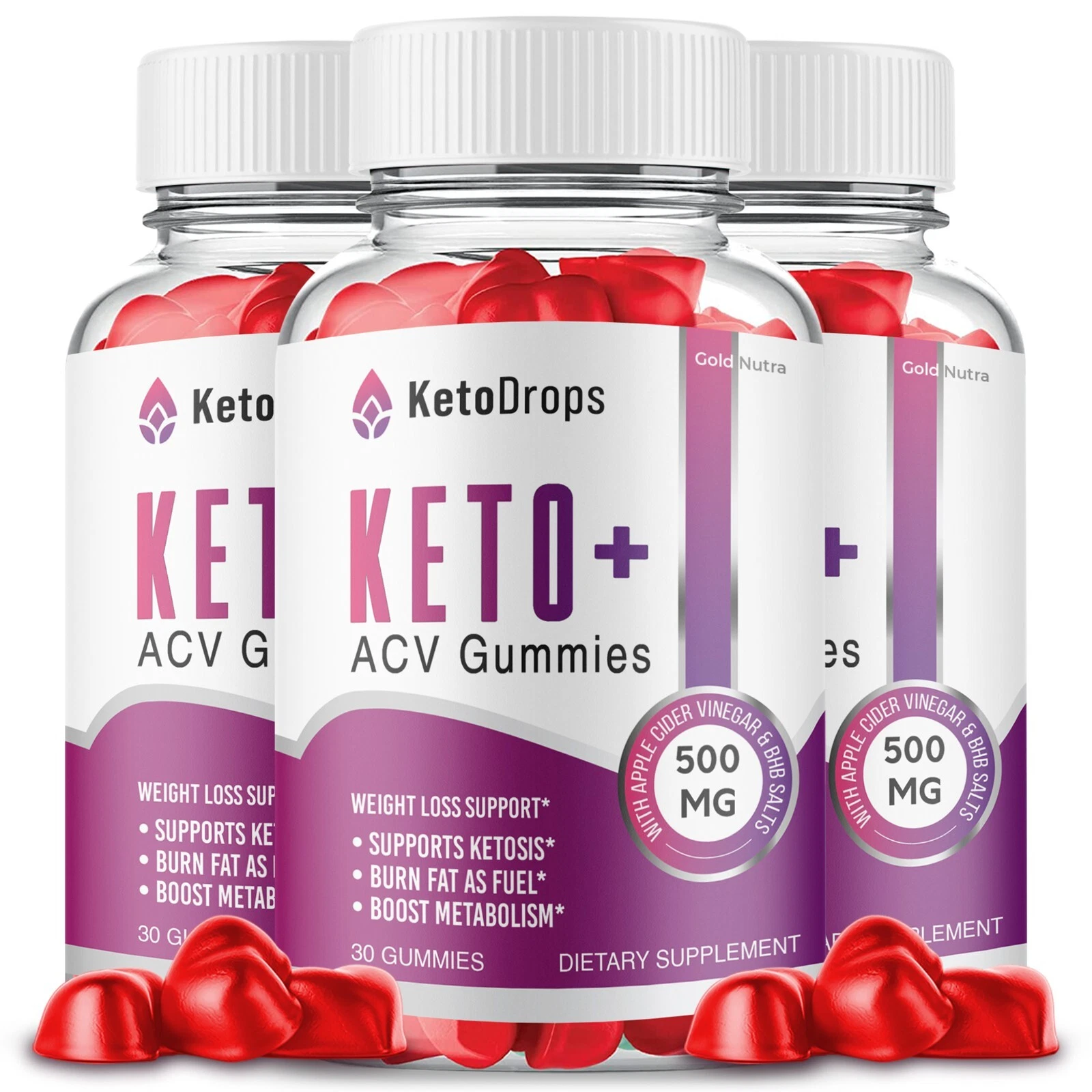 Keto Drops Keto ACV Gummies, Keto Drops Gummies Official Weight Loss (3 Pack)