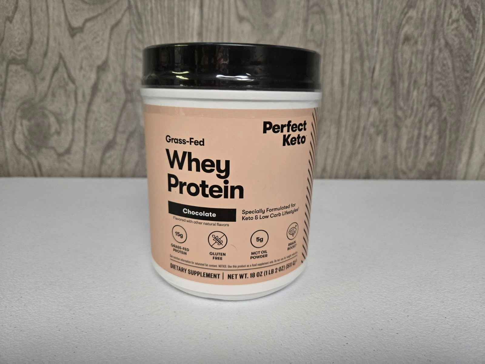Perfect Keto Pure Grass Fed Whey Protein Isolate Powder Chocolate All Natural