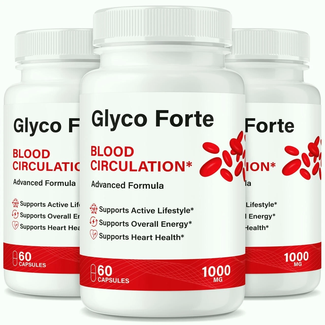 (3 Pack) Glyco Forte Blood Support Pills , GlycoForte for Blood Pressure & Sugar