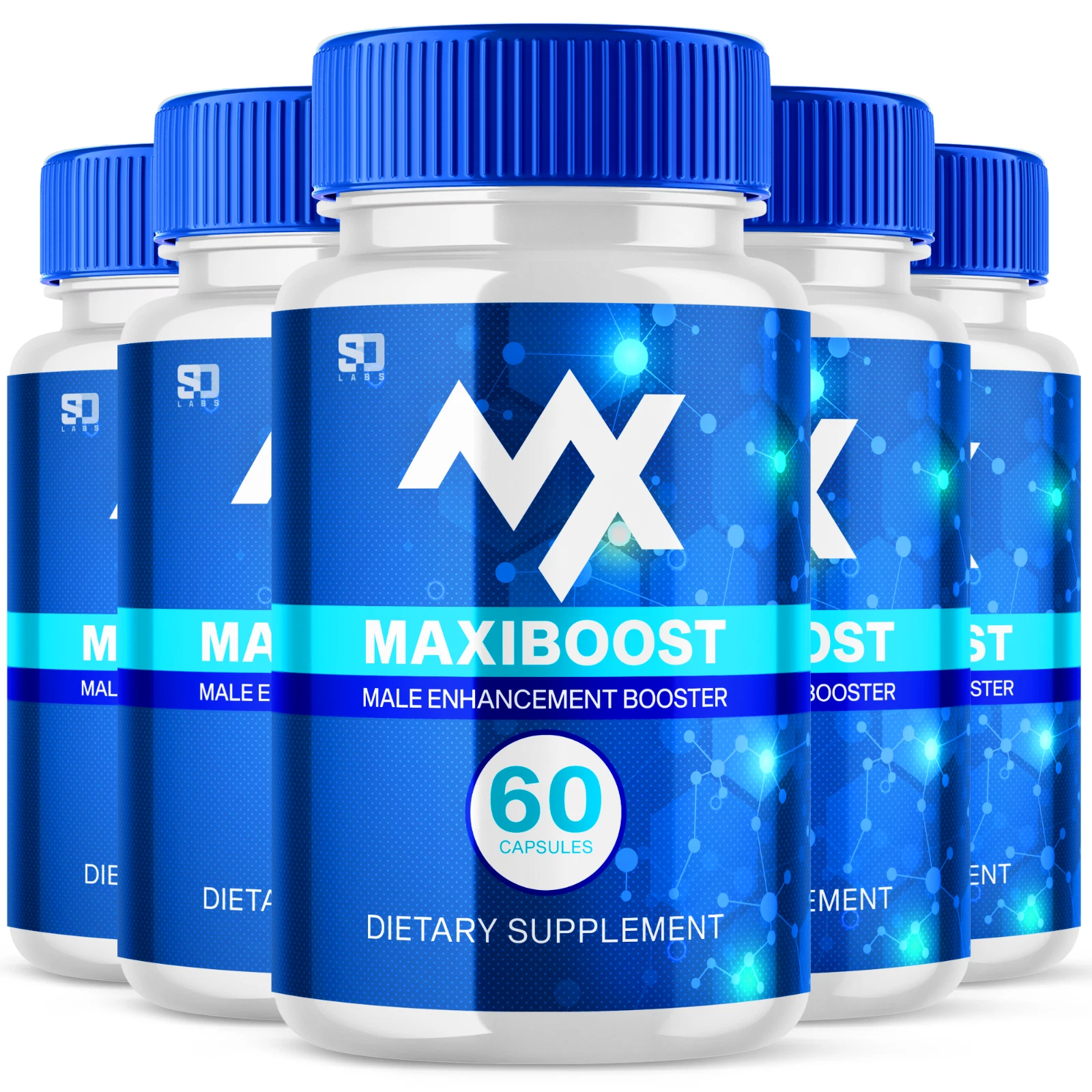 (5 Pack) Maxiboost for Male, Maxi Boost Formula Men Support Pills (300 Capsules)