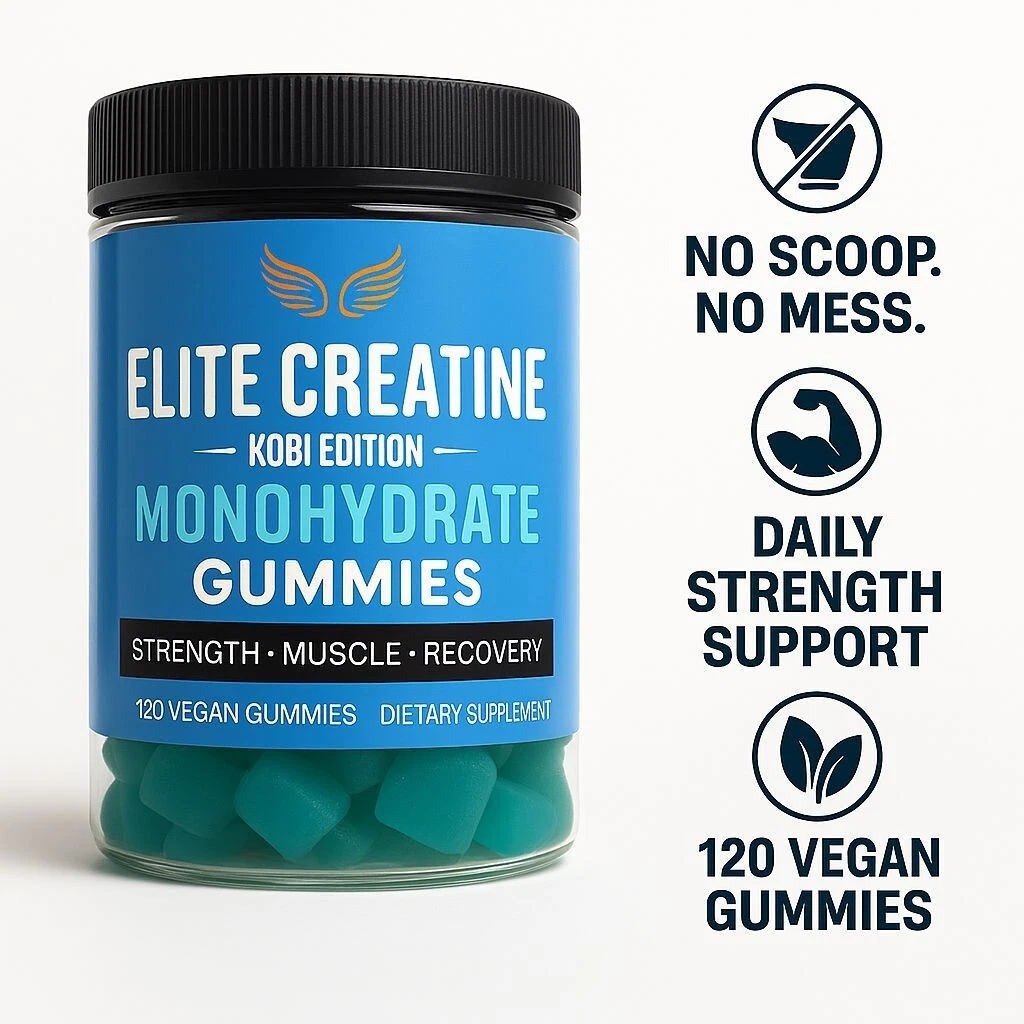 Elite Creatine Gummies - Muscle Recovery - 60 Day supply - Sugar Free - 6000mg