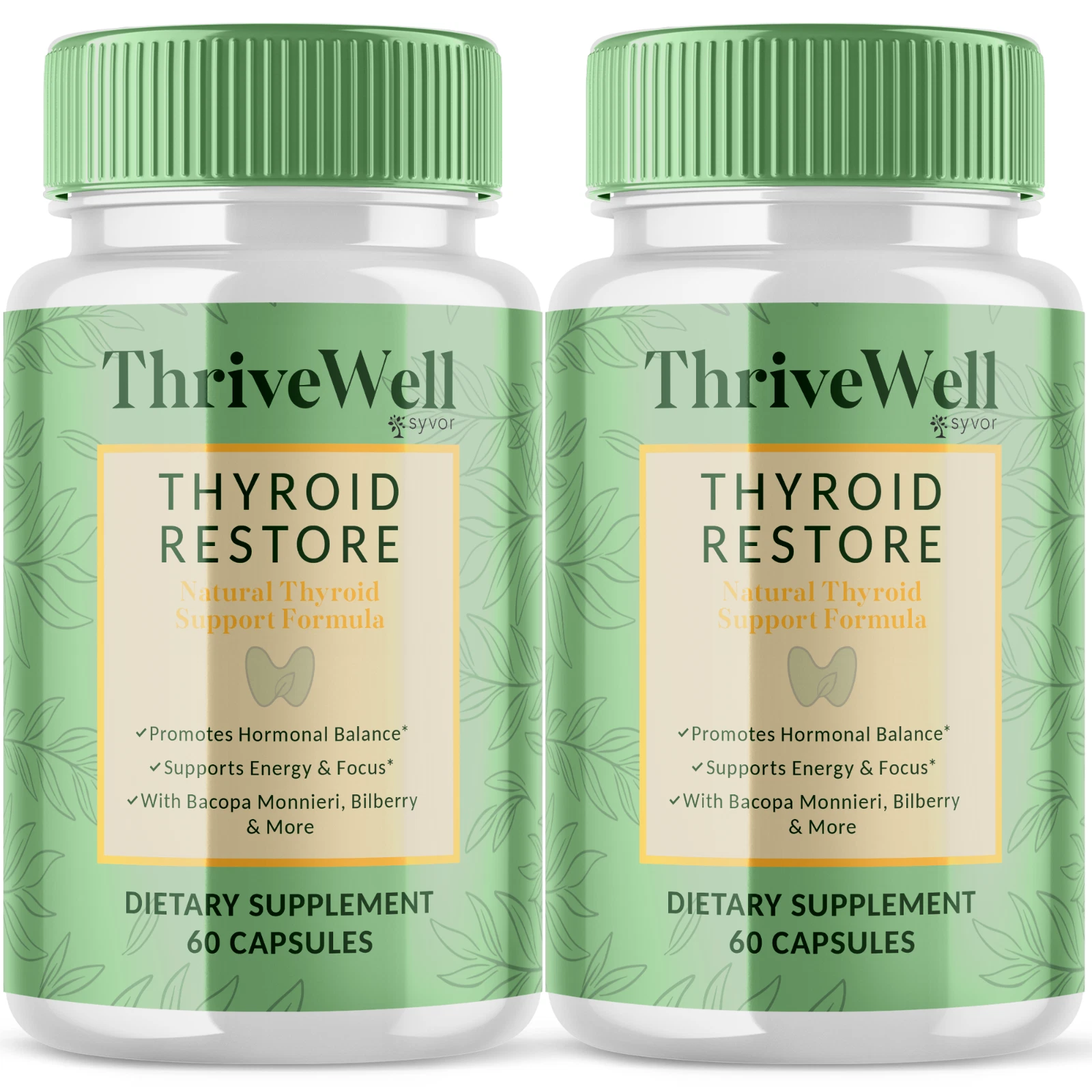 Thrive Well Thyroid Support Pills Advanced Formula Balance Support 120 Capsules
