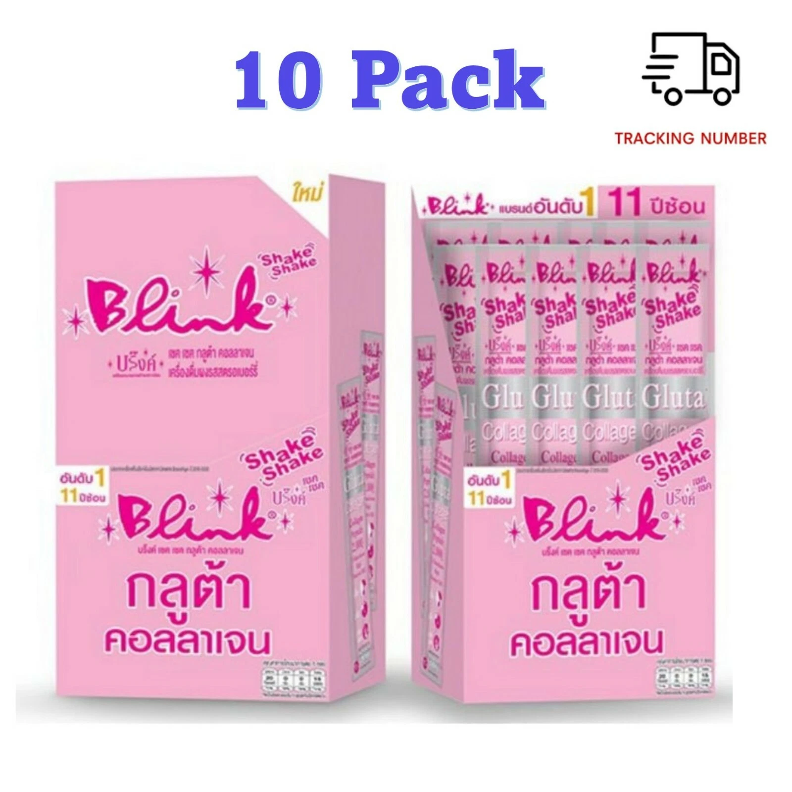 Brink Shake Shake Gluta Collagen Powder Radiant Skin Pack of 10