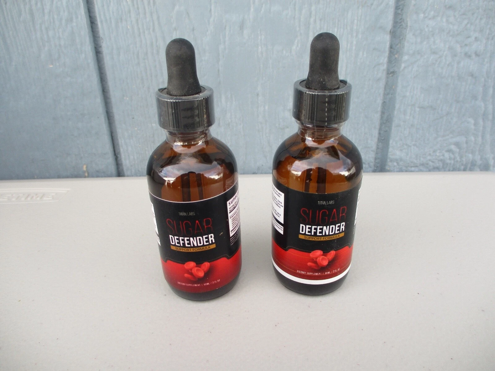 2 Bottles Titan Labs Sugar Defender Support Formula 2 Fl Oz New Expires 8/25