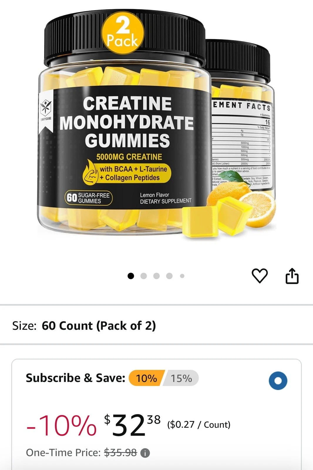 creatine monohydrate gummies